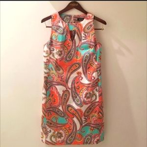Nine West Colorful Paisley Shift (size 14)